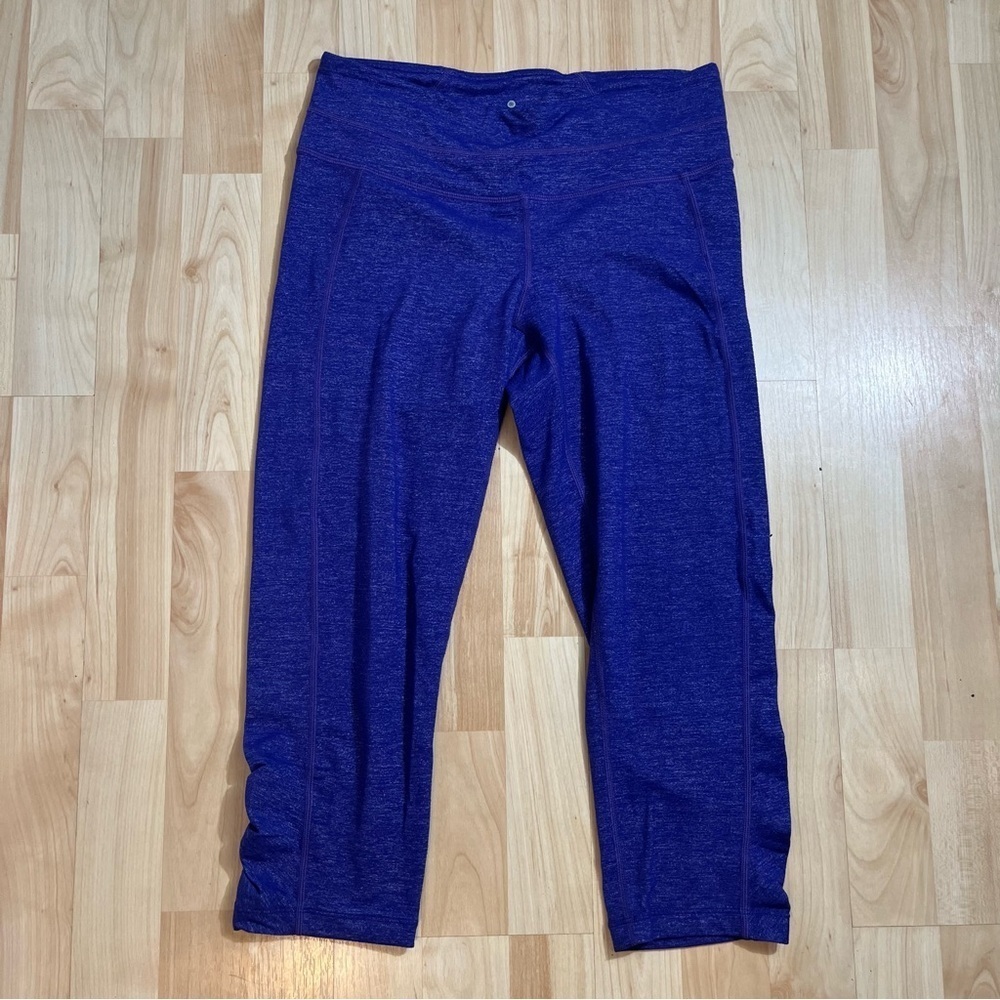 Athleta Womens Odyssey Balance capri Purple Blue Womens Size Small